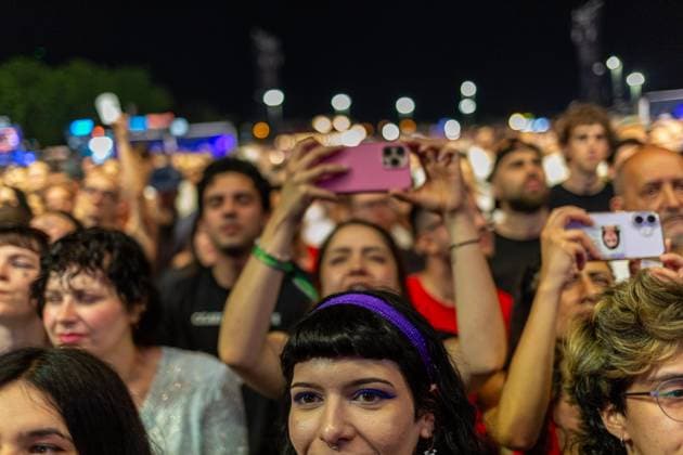 The xx at Primavera Sound Porto 2026 in Porto - 11 Jun 2026 Festival?goers attend the concert during The xx performance at Primavera Sound Porto 2026 at Parque da Cidade. Porto Portugal Copyright: xDiogoxBaptistax xSOPAxImagesx DB_THEXXPS261DAY_0020