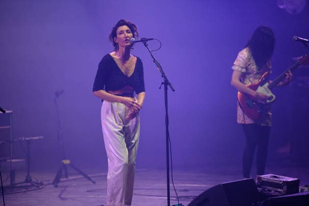 Warpaint Perform at Meltdown Festival 2026, Royal Festival Hall, London, UK - 11 June 2026 lead singer guitarist Emily Kokal and singer guitarist Theresa Wayman of American indie rock band Warpaint performs at The Meltdown Festival at Royal Festival Hall in London, England, UK on Thursday 11 June 2026., Credit:Justin Ng Avalon UK, England, London, Royal Festival Hall  Copyright: xJustinxNgx xAvalonx 1109570401