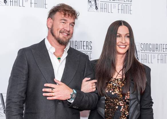 June 12, 2026, Bronx, New York, USA: Souleye and Alanis Morissette attend Songwriters Hall Of Fame Annual Induction And Awards Gala at Marriott Marquis Times Square in New York, NY on June 11, 2026. Bronx USA  - ZUMAr339 20260612_znp_r339_136 Copyright: xLevxRadinx