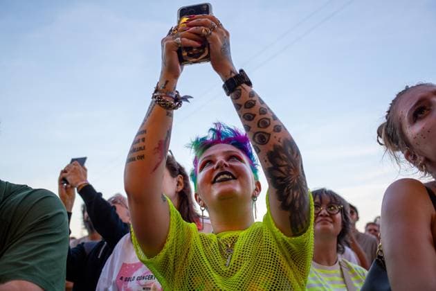 Primavera Sound Porto kicks off at city park - 11 Jun 2026 Festival?goers attend the Primavera Sound Porto 2026 at Parque da Cidade on the first day of the festival. Porto Portugal Copyright: xDiogoxBaptistax xSOPAxImagesx DB_PS261DAY_0049