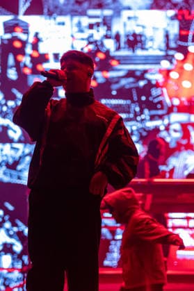 June 12, 2026, Porto, Portugal: MÃ›glaÃa Bap of the Irish hip?hop group Kneecap performs during the first day of Primavera Sound Porto 2026 at Parque da Cidade. Porto Portugal  - ZUMAs197 20260612_aaa_s197_016 Copyright: xDiogoxBaptistax