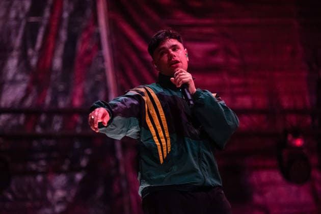 June 12, 2026, Porto, Portugal: MÃ›glaÃa Bap of the Irish hip?hop group Kneecap performs during the first day of Primavera Sound Porto 2026 at Parque da Cidade. Porto Portugal - ZUMAs197 20260612_aaa_s197_002 Copyright: xDiogoxBaptistax