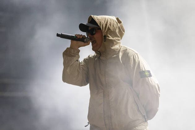 June 12, 2026, Porto, Portugal: Mo Chara of the Irish hip?hop group Kneecap performs during the first day of Primavera Sound Porto 2026 at Parque da Cidade. Porto Portugal - ZUMAs197 20260612_aaa_s197_004 Copyright: xDiogoxBaptistax