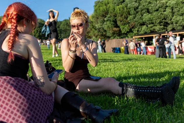 June 11, 2026, Porto, Portugal: Festival?goers sit on the grounds during the Primavera Sound Porto 2026 at Parque da Cidade on the first day of the festival. Porto Portugal - ZUMAs197 20260611_aaa_s197_583 Copyright: xDiogoxBaptistax