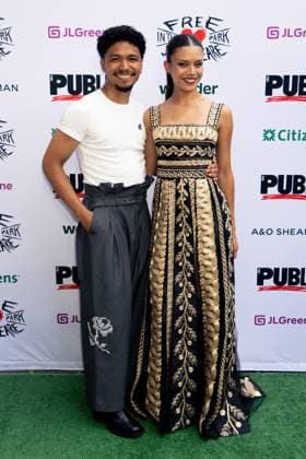Daniel Bravo Hernandez, Ra Mya Latiah Alkens at arrivals for Opening Night of Free Shakespeare in the Park s ROMEO & JULIET, The Delacorte Theater in Central Park, New York, NY, June 11, 2026. Photo By: Ryan Billings Everett Collection Opening Night of Free Shakespeare in the Park s ROMEO & JULIET PUBLICATIONXNOTxINxCANxCHNxFRAxITAxJPNxNORxPOLxRUSxESPxUKxUSA