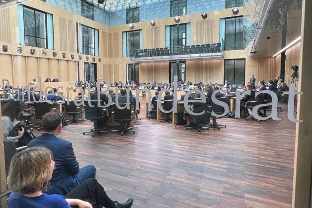 Berlin, Deutschland, 12.06.2026: Bundesrat: 1066. Sitzung des Bundesrates: Blick ins Plenum *** Berlin, Germany, 12 06 2026 Bundesrat 1066 Meeting of the Bundesrat View into the plenum Copyright: xdtsxNachrichtenagenturx dts_122717