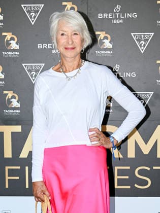 IPA85603540 - Taormina, 72nd Taormina Film Fest 2026 Day 3 Helen Mirren™s photocall In the photo: Helen Mirren,  Copyright: xMaurizioxD Avanzox xDxAvanzo Mangiarottix 85603540