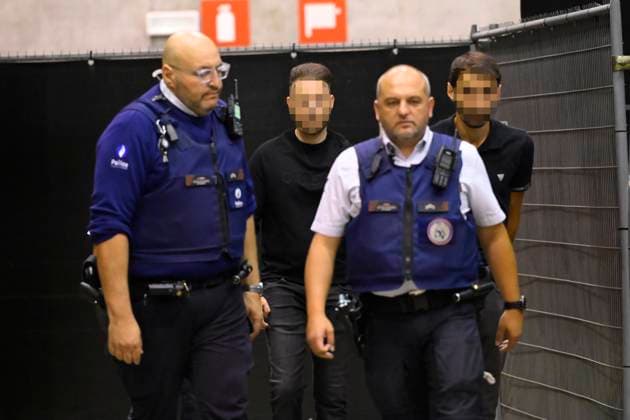 Verdict In Paolo and Antonino Falzone Trial MONS, BELGIUM - JUNE 12 : Paolo and Antonino Falzone and Civil Parties pictured the day of the reading of the verdict on their alleged role in the Strépy-Bracquegnies tragedy of 2022, in which a car crashed into a carnival procession, killing seven people and injuring 81 others on June 12, 2026 in Mons, Belgium, 12 06 2026 Mons Belgium  Copyright: xPhilipxReynaersx