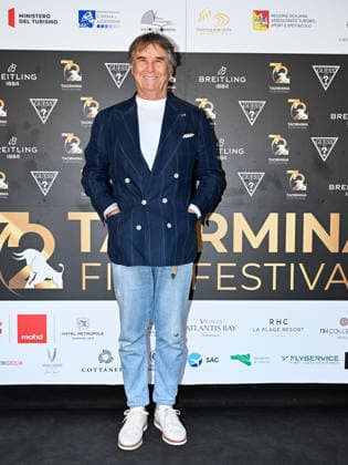 IPA85604076 - Taormina, 72nd Taormina Film Fest 2026 Day 3 Photocall with Brunello Cucinelli and Saul Nanni In the photo: Brunello Cucinelli  Copyright: xMaurizioxD Avanzox xDxAvanzo Mangiarottix 85604076