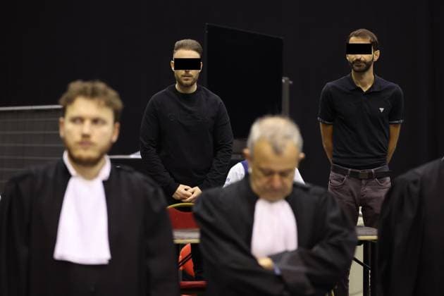 Accused Paolo Falzone and Accused Antonino Falzone pictured during the verdict session of the trial of P. and A. Falzone, at the Court of Appeal of Mons, on Friday 12 June 2026. The trial of the two men concerns the 2022 tragedy in Strepy-Bracquegnies, where a car plowed into a carnival parade around 5:00. Six people died at the scene, and a seventh months later in the hospital. P. Falzone is charged with seven murder and 81 attempted murder. A. Falzone with failure to render aid to a person in danger.  VIRGINIExLEFOUR 177312775