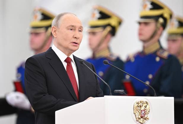 Russia Putin State Awards Presentation 9188391 12.06.2026 Russian President Vladimir Putin speaks during a ceremony to present state awards for achievements in science and technology, literature and the arts, and humanitarian activity, as well as Hero of Labour gold medals, at the Kremlin in Moscow, Russia. Sergey Bobylev Sputnik Moscow Russia  Copyright: xSergeyxBobylevx