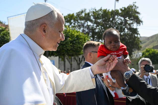 POPE LEON XIV MEETING WITH ORGANIZATIONS WORKING ON MIGRANT INTEGRATION June 12, 2026 ITALY REL - June 12, 2026 Apostolic Journey to Spain - Pope Leo XIV - Meeting with organizations working on migrant integration EDITORIAL USE ONLY - NO BOOKS Copyright: xVATICANxMEDIAx xCatholicxPressxPhotox