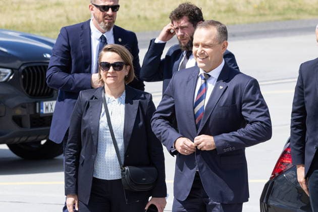 Lask 11.06.2026. The ceremony of official acceptance of F-35 aircraft into the Polish Armed Forces in 32nd Tactical Air Base Ceremonia oficjalnego przyjecia samolotow F-35 do Sil Zbrojnych w 32 Bazie Lotnictwa Taktycznego w Lasku. Persons Shown: Karol Nawrocki Fot. Antoni Byszewski Arena Akcji NEWSPIX.PL --- newspix.pl POLAND OUT! 