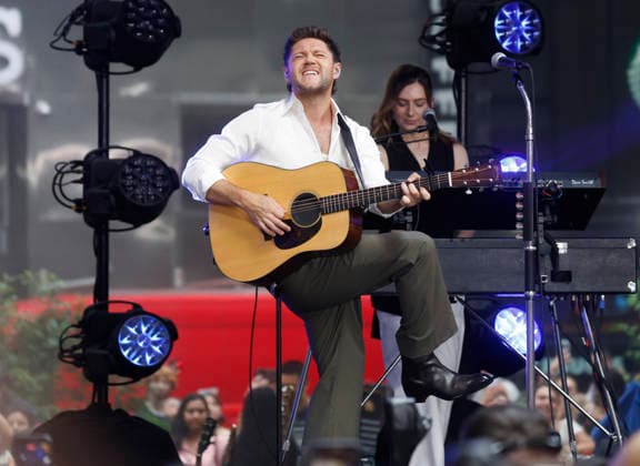 Niall Horan performs on the NBC Today Show at Rockefeller Center in New York City on Friday, June 12, 2026.  NYP20260612105 JOHNxANGELILLO