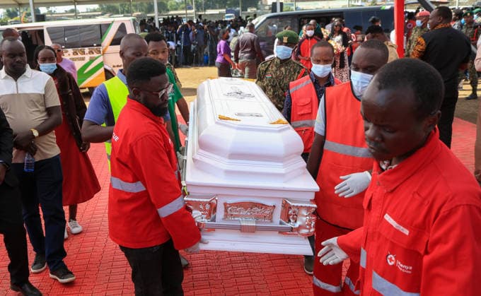 Commemoration ceremony held in Nakuru for 16 students who lost their lives in a dormitory fire NAKURU, KENYA - JUNE 12: A commemoration ceremony held at Gilgil Stadium for the 16 students who lost their lives in a fire that broke out last month at a dormitory of Utumishi Girls Academy in Nakuru, Kenya on June 12, 2026. Lucas Mukasa Anadolu Nakuru Kenya. Editorial use only. Please get in touch for any other usage.  Copyright: x2026xAnadoluxLucasxMukasax