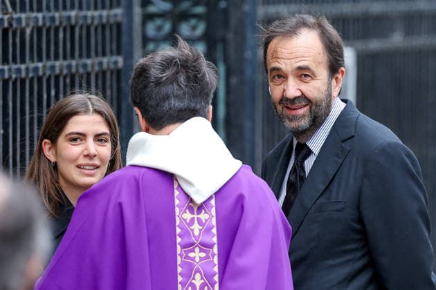 Frédéric Salat Baroux and daughter Esther at the funeral of B Chirac in the Sainte Clotilde Basilica in Paris 7th arrondissement on June 12, 2026 The former first lady of France died on June 5, 2026 at the age of 93 Jacovides Liewig Bestimage The funeral of B Chirac in the Sainte Clotilde Basilica in Paris 7th arrondissement on June 12, 2026 The former first lady of France died on June 5, 2026 at the age of 93 Paris France  Copyright: xJacovidesx xLiewigx xBestimagexJacovidesx xLiewigx xBestimagex