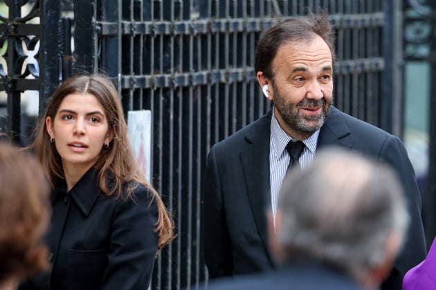 Frédéric Salat Baroux and daughter Esther at the funeral of B Chirac in the Sainte Clotilde Basilica in Paris 7th arrondissement on June 12, 2026 The former first lady of France died on June 5, 2026 at the age of 93 Jacovides Liewig Bestimage The funeral of B Chirac in the Sainte Clotilde Basilica in Paris 7th arrondissement on June 12, 2026 The former first lady of France died on June 5, 2026 at the age of 93 Paris France  Copyright: xJacovidesx xLiewigx xBestimagexJacovidesx xLiewigx xBestimagex
