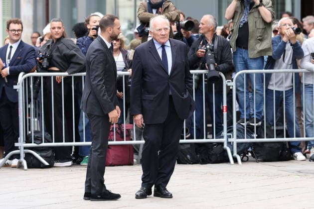 Bernadette Chirac Funeral - Paris Charles Millon during funeral ceremony of Bernadette Chirac, widow of former French president Jacques Chirac at Sainte-Clotilde basilica in Paris, France on June 12, 2026. Bernadette Chirac died on June 5, 2026, aged 93. Photo by Jerome Domine ABACAPRESS.COM Paris France  Copyright: xDominexJerome ABACAx
