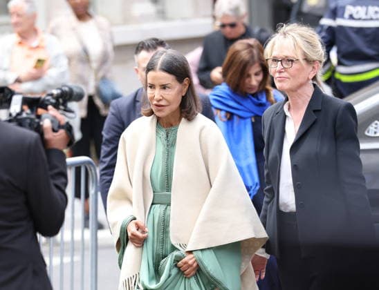 Bernadette Chirac Funeral - Paris Morocco s Princess Lalla Meryem and Claude Chirac during funeral ceremony of Bernadette Chirac, widow of former French president Jacques Chirac at Sainte-Clotilde basilica in Paris, France on June 12, 2026. Bernadette Chirac died on June 5, 2026, aged 93. Photo by Jerome Domine ABACAPRESS.COM Paris France  Copyright: xDominexJerome ABACAx