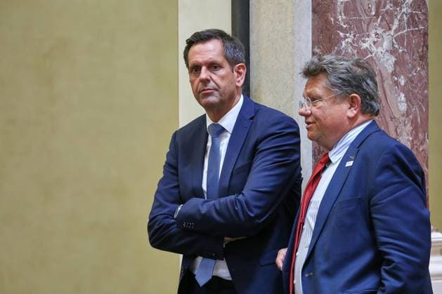 Berlin, Deutschland, 12.06.2026: Bundesrat: 1066. Sitzung des Bundesrates: Olaf Lies (SPD), Ministerpräsident von Niedersachsen und Andreas Philippi, SPD *** Berlin, Germany, 12 06 2026 Bundesrat 1066 Meeting of the Bundesrat Olaf Lies SPD , Minister President of Lower Saxony and Andreas Philippi, SPD Copyright: xdtsxNachrichtenagenturx dts_122721