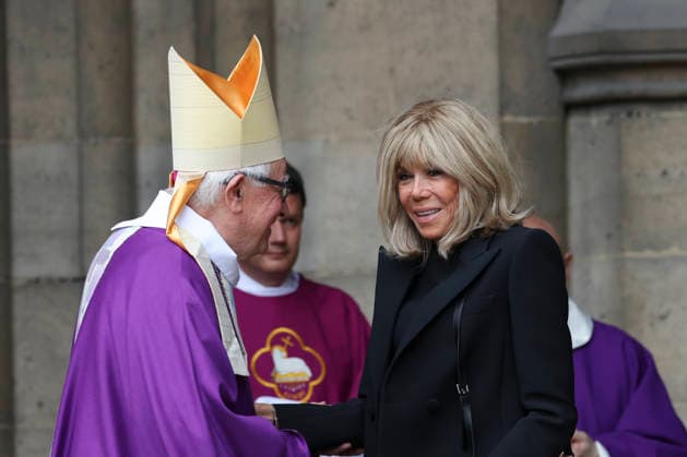 NEWS : Obseques de Bernadette Chirac - Paris - 12 06 2026 Obseques de Bernadette Chirac dans la basilique Sainte-Clotilde Ã Paris - Brigitte Macron ParisFrance  Copyright: xMichaelxBaucherx