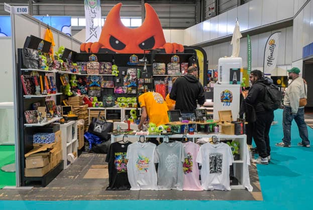 Stand, Produkte, T-Shirts, Mary Jane Berlin - Cannabis Messe 2026, Messegelände, Westend, Charlottenburg, Berlin, Deutschland !!! Persönlichkeitrechte sind NICHT geklärt !!! Keine Haftung für mögliche Model-release-Verstöße! *** Booth, Products, T Shirts, Mary Jane Berlin Cannabis Fair 2026, Exhibition Grounds, Westend, Charlottenburg, Berlin, Germany Personal rights are NOT clarified No liability for possible model release violations
