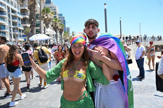 June 12, 2026, Tel-Aviv, Tel-Aviv, Israel: TEL AVIV, ISRAEL Ã¢â‚¬ JUNE 12, 2026: Participants celebrate during the Tel Aviv Pride Parade. Tel Aviv hosts the largest Pride event in the Middle East and remains the only country in the region where the LGBTQ community is openly visible and celebrated. Tel-Aviv Israel - ZUMAp227 20260612_zip_p227_024 Copyright: xPaulinaxPatimerx