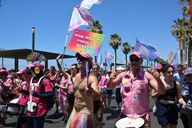 June 12, 2026, Tel-Aviv, Tel-Aviv, Israel: TEL AVIV, ISRAEL Ã¢â‚¬ JUNE 12, 2026: Participants celebrate during the Tel Aviv Pride Parade. Tel Aviv hosts the largest Pride event in the Middle East and remains the only country in the region where the LGBTQ community is openly visible and celebrated. Tel-Aviv Israel  - ZUMAp227 20260612_zip_p227_017 Copyright: xPaulinaxPatimerx