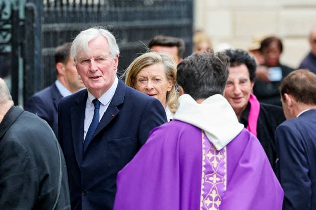 Michel Barnier and his wife Isabelle Altmayer at the funeral of B Chirac in the Sainte Clotilde Basilica in Paris 7th arrondissement on June 12, 2026 The former first lady of France died on June 5, 2026 at the age of 93 Jacovides Liewig Bestimage The funeral of B Chirac in the Sainte Clotilde Basilica in Paris 7th arrondissement on June 12, 2026 The former first lady of France died on June 5, 2026 at the age of 93 Paris France  Copyright: xJacovidesx xLiewigx xBestimagexJacovidesx xLiewigx xBestimagex