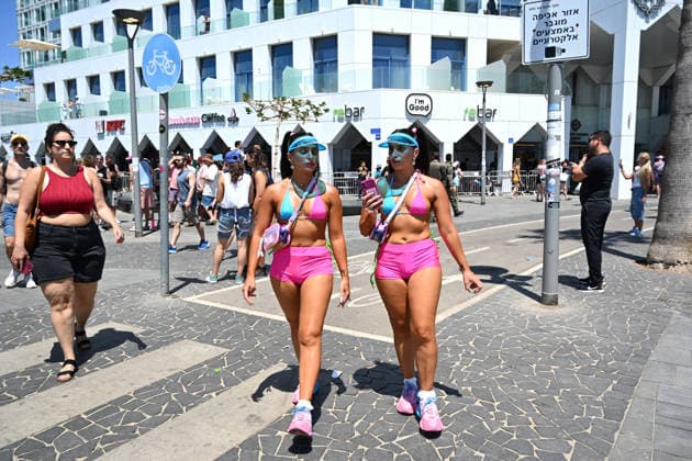 June 12, 2026, Tel-Aviv, Tel-Aviv, Israel: TEL AVIV, ISRAEL Ã¢â‚¬ JUNE 12, 2026: Participants celebrate during the Tel Aviv Pride Parade. Tel Aviv hosts the largest Pride event in the Middle East and remains the only country in the region where the LGBTQ community is openly visible and celebrated. Tel-Aviv Israel - ZUMAp227 20260612_zip_p227_005 Copyright: xPaulinaxPatimerx