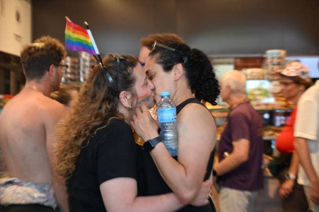 June 12, 2026, Tel-Aviv, Tel-Aviv, Israel: TEL AVIV, ISRAEL Ã¢â‚¬ JUNE 12, 2026: Participants celebrate during the Tel Aviv Pride Parade. Tel Aviv hosts the largest Pride event in the Middle East and remains the only country in the region where the LGBTQ community is openly visible and celebrated. Tel-Aviv Israel - ZUMAp227 20260612_zip_p227_006 Copyright: xPaulinaxPatimerx