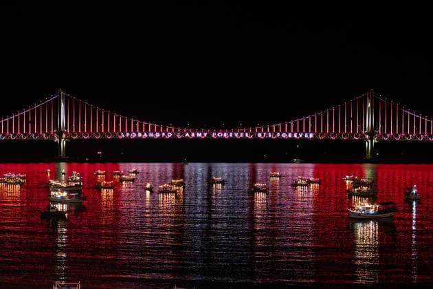 Fans gather ahead of BTS World Tour Arirang in South Korea s Busan BUSAN, SOUTH KOREA - JUNE 12: A BTS drone show is taking place at Gwangalli Beach in Busan, South Korea on June 12, 2026. Hwawon Ceci Lee Anadolu Busan South Korea. Editorial use only. Please get in touch for any other usage.  Copyright: x2026xAnadoluxHwawonxCecixLeex