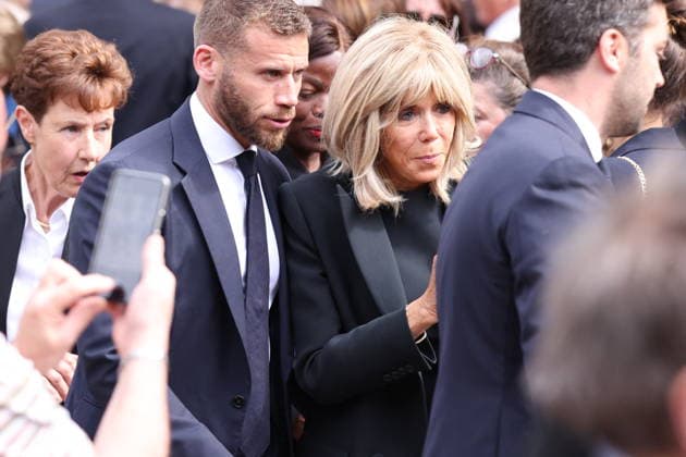 Bernadette Chirac Funeral - Paris Brigitte Macron during funeral ceremony of Bernadette Chirac, widow of former French president Jacques Chirac at Sainte-Clotilde basilica in Paris, France on June 12, 2026. Bernadette Chirac died on June 5, 2026, aged 93. Photo by Jerome Domine ABACAPRESS.COM Paris France  Copyright: xDominexJerome ABACAx