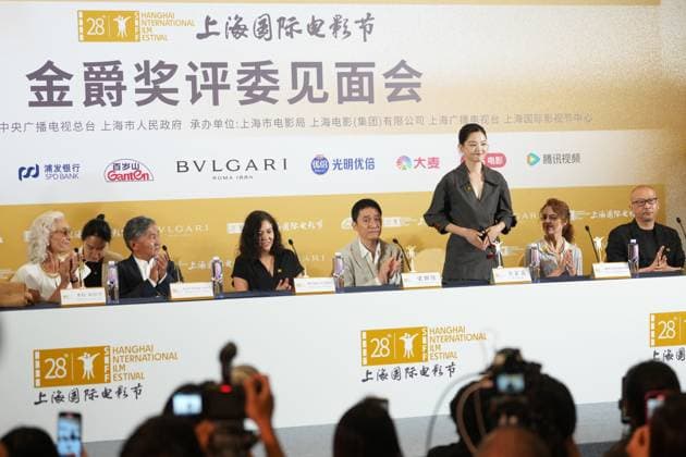 SHANGHAI, CHINA - JUNE 12: Chinese actress Xin Zhilei attends a meet and greet for the Golden Goblet Award jury as a first-time juror during the 28th Shanghai International Film Festival on June 12, 2026 in Shanghai, China. The event marks the beginning of activities for the main competition unit of the festival.  Copyright: xChinaxNewsxServicex 111647794801