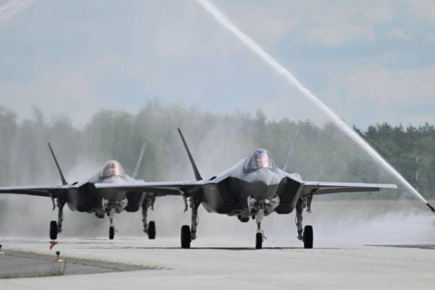 RECORD DATE NOT STATED !!!!! NO RUSSIA AND POLAND !!!! 12.06.2026 LASK 12 06 2026 LASK COMBAT AIR BASE OFFICIAL WELCOME OF THE NEW F-35 COMBAT AIRCRAFT F-35 F 35 BAZA LOTNICTWA BOJOWEGO OFICJALNE PRZYWITANIE NOWEGO SAMOLOTU BOJWEGO F35 F-35 F 35 FOT DAMIAN BURZYKOWSKI NEWSPIX.PL NEWSPIX.PL --- newspix.pl 