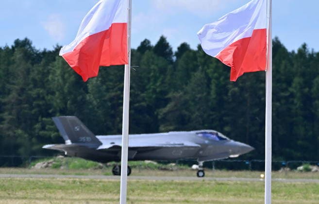 RECORD DATE NOT STATED !!!!! NO RUSSIA AND POLAND !!!! 12.06.2026 LASK 12 06 2026 LASK COMBAT AIR BASE OFFICIAL WELCOME OF THE NEW F-35 COMBAT AIRCRAFT F-35 F 35 BAZA LOTNICTWA BOJOWEGO OFICJALNE PRZYWITANIE NOWEGO SAMOLOTU BOJWEGO F35 F-35 F 35 FOT DAMIAN BURZYKOWSKI NEWSPIX.PL NEWSPIX.PL --- newspix.pl 