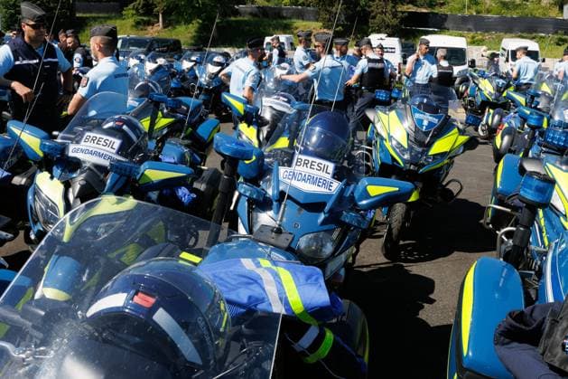 GENEVA BARRACKS BEFORE THE G7 PHOTOPQR LE DAUPHINE Grégory YETCHMENIZA La Roche sur Foron 12 06 2026 La Roche sur Foron Haute Savoie , June 12 Final stretch for the 6,100 gendarmes mobilized to secure the G7 summit to be held in Evian les Bains, from June 15 to 17, in Haute Savoie To meet all their needs and guarantee optimum operational support, a Gendarmerie Nationale BLA forward logistics base has been set up at Rochexpo, in La Roche sur Foron A major logistical challenge to ensure the full operability of the thousands of military personnel and 1400 vehicles mobilized Grégory Yetchmeniza Le Dauphiné Libéré Around La Roche sur Foron and across Haute Savoie, an unprecedented security operation is in place for the G7 summit La Roche sur Fo  Copyright: xPHOTOPQR LExDAUPHINE MAXPPPxGrégoryxYETCHMENIZAx 20260612JDL5947 20260612JDL5947