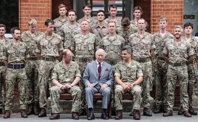 . 12 06 2026. Aldershot, United Kingdom. King Charles III during a visit to the Grenadier Guards at Lille Barracks in Aldershot, United Kingdom.  xPoolx xi-Imagesx IIM-26828-0004