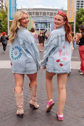 First arriving Harry Styles Fans, Wembley Park, UK Wembley Park, London, UK. 12th June 2026. Harry Styles fans, in custom made outfits, flock to Wembley Park for the first of an historic run of 12 shows at London s Wembley Stadium., Credit:Photo by Amanda Rose Amanda Rose Avalon United Kingdom, Middlesex, Wembley Park, Olympic Way  Copyright: xPhotoxbyxAmandaxRosex xAmandaxRosex xAvalonx 1109698878