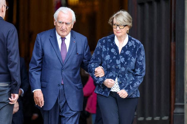 Jean Pierre Raffarin and his wife Anne Marie at the funeral of B Chirac in the Sainte Clotilde Basilica in Paris 7th arrondissement on June 12, 2026 The former first lady of France died on June 5, 2026 at the age of 93 Jacovides Liewig Bestimage The funeral of B Chirac in the Sainte Clotilde Basilica in Paris 7th arrondissement on June 12, 2026 The former first lady of France died on June 5, 2026 at the age of 93 Paris France  Copyright: xJacovidesx xLiewigx xBestimagexJacovidesx xLiewigx xBestimagex