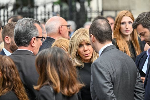 Brigitte Macron, Frances first lady, and José Pietroboni, head of protocol at the Elysée Palace, Martin Rey Chirac at the funeral of B Chirac in the Sainte Clotilde Basilica in Paris 7th arrondissement on June 12, 2026 The former first lady of France died on June 5, 2026 at the age of 93 Jacovides Liewig Bestimage The funeral of B Chirac in the Sainte Clotilde Basilica in Paris 7th arrondissement on June 12, 2026 The former first lady of France died on June 5, 2026 at the age of 93 Paris France  Copyright: xJacovidesx xLiewigx xBestimagexJacovidesx xLiewigx xBestimagex