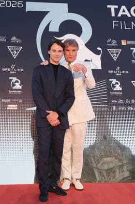 News - 72nd TAORMINA FILM FESTIVAL 2026 day3 72nd Taormina Film Festival 2026, day 3. Saul Nanni and Brunello Cucinelli attends the red carpet of 72nd Taormina Film Festival during 72nd TAORMINA FILM FESTIVAL 2026 day3, News in Taormina, Italy, June 12 2026 Taormina Taormina Italy Copyright: xMassimilianoxCarnabucix xLiveMediax LPN_2514481