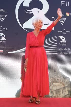 News - 72nd TAORMINA FILM FESTIVAL 2026 day3 72nd Taormina Film Festival 2026, day 3. Helen Mirren attends the red carpet of 72nd Taormina Film Festival during 72nd TAORMINA FILM FESTIVAL 2026 day3, News in Taormina, Italy, June 12 2026 Taormina Taormina Italy Copyright: xMassimilianoxCarnabucix xLiveMediax LPN_2514501