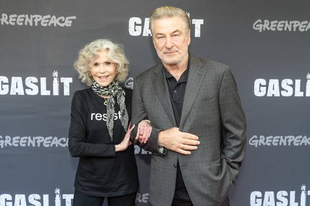 June 12, 2026, Bronx, New York, USA: Jane Fonda and Alec Baldwin attend premiere of documentary Gaslit at IFC in New York, NY on June 12, 2026. Bronx USA - ZUMAr339 20260612_znp_r339_248 Copyright: xLevxRadinx