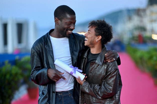 40th Cabourg Film Festival Day 3 FC Erwan Kepoa Falé and Gaël Kamilindi pose with their award on the red carpet during Day Three of the 40th Cabourg Film Festival on June 12, 2026 in Cabourg, France. Photo by Franck Castel ABACAPRESS.COM Cabourg  Copyright: xCastelxFranck ABACAx