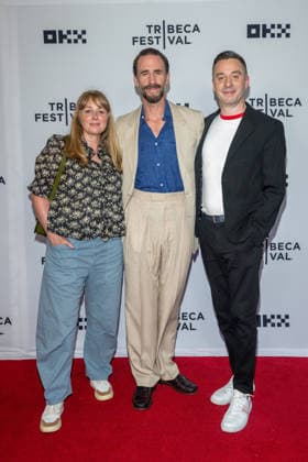 Dear England Premiere, 25th Tribeca Film Festival, New York, USA - 12 Jun 2026 (L-R) Rebecca Hodgson, Joseph Fiennes and James Graham attend Dear England Premiere during the 2026 Tribeca Film Festival at the SVA Theatre on June 12, 2026 in New York City. New York United States Copyright: xRonxAdarx xSOPAxImagesx _radar_england_06122026_00205