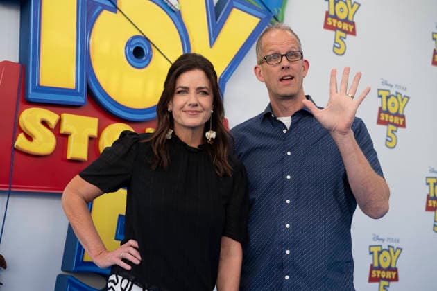 June 12, 2026, Madrid, Spain: Andrew Stanton and Lindsey Collins attends the premiere of Toy Story 5 at Cines Callao on June 12, 2026 in Madrid, Spain. Madrid Spain  - ZUMAs197 20260612_aaa_s197_374 Copyright: xAtilanoxGarciax