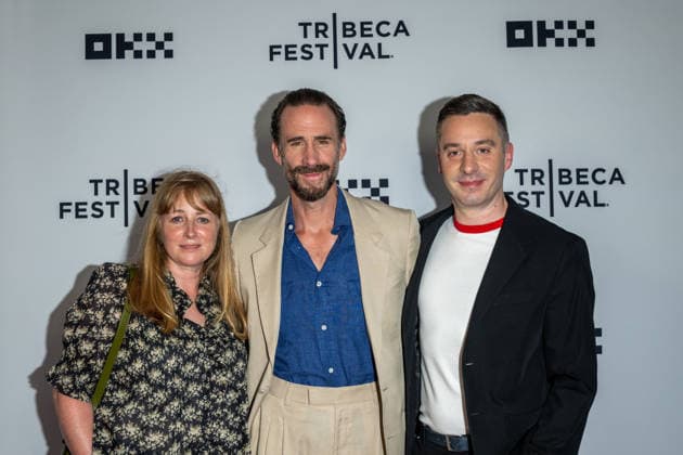 June 12, 2026, New York, United States: (L-R) Rebecca Hodgson, Joseph Fiennes and James Graham attend Dear England Premiere during the 2026 Tribeca Film Festival at the SVA Theatre on June 12, 2026 in New York City. New York United States - ZUMAs197 20260612_aaa_s197_403 Copyright: xRonxAdarx