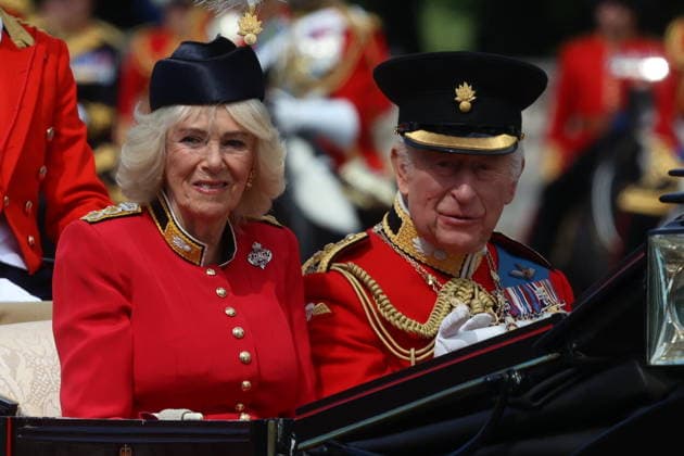 June 13, 2026, London, London, UK: London, UK. Members of the Royal family attend Trooping The Colour ceremony in central London to mark the King Charles III s official Birthday. London UK  - ZUMAl94_ 20260613_zaf_l94_015 Copyright: xMarcinxNowakx