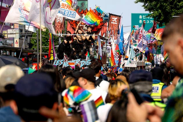 Annual LGBTQ Pride Parade held in central Seoul Participants march during the 27th Seoul Queer Parade in downtown Seoul, South Korea, on June 13, 2026. Seoul South Korea  Copyright: xMatrixxImagesx xJungxUi-Chelx